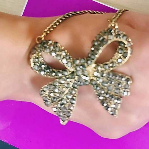 Vintage Collectable Rhinestone Ribbon - Picture 2 of 3